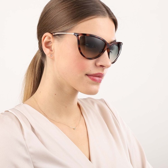 TOM FORD TAMMY TF770 52F DARK HAVANA/GOLD GRADIENT BROWN CAT EYE SUNGLASSES.70mm main image 12